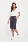 ACROBAT ROLLED SHORT - denim marl
